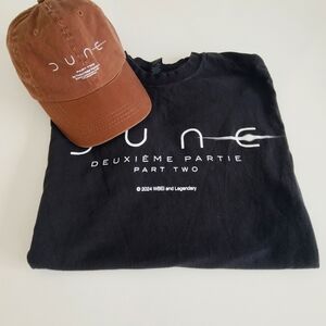 DUNE Part Two. 👕+🧢 Black T-Shirt and Brown Cap Set